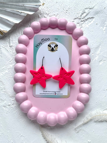 'Neon Star' Face Dangle