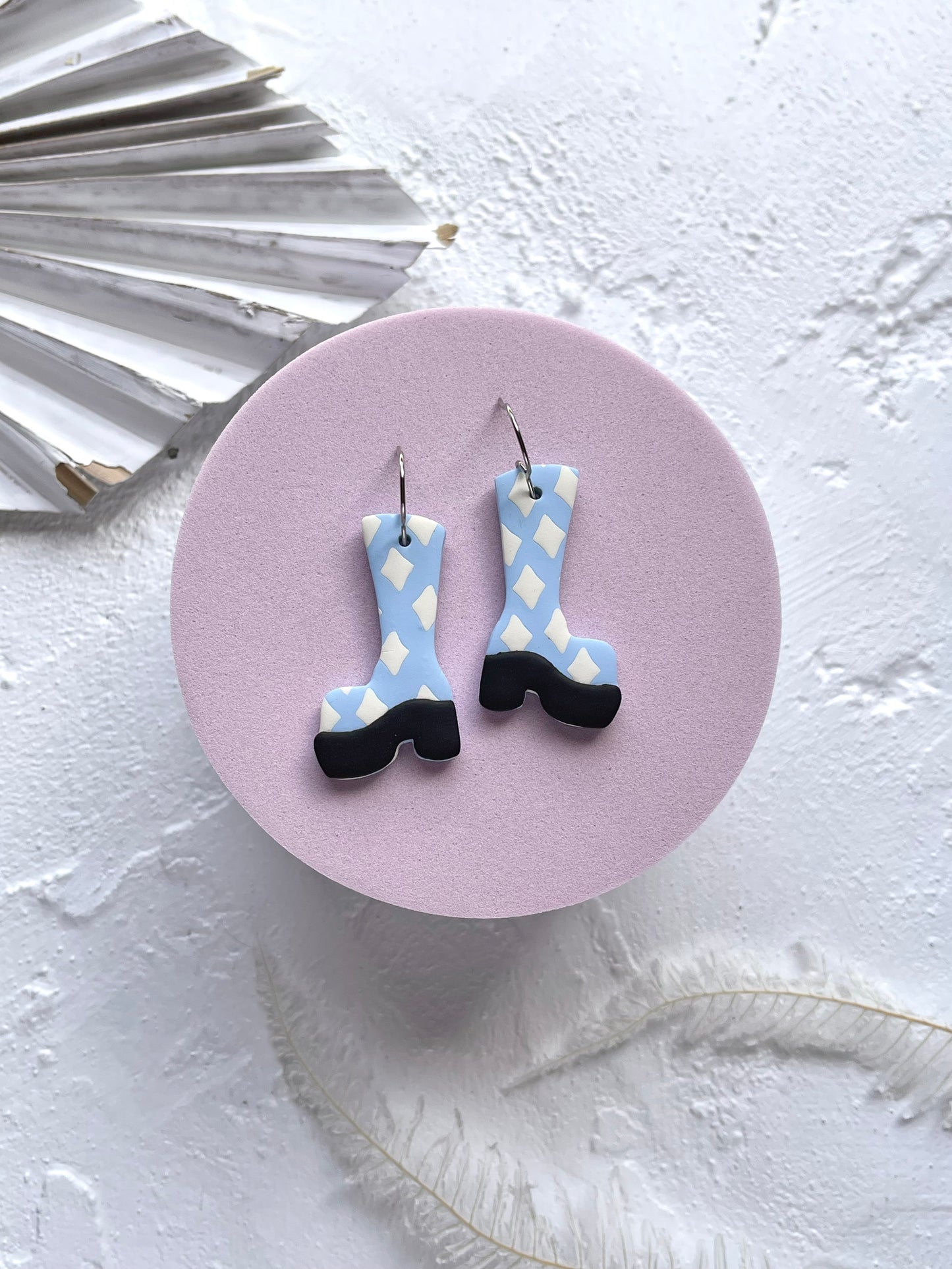 'Milk Sky' Boot Dangle