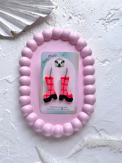 'Pixel Pink' Boot Dangle