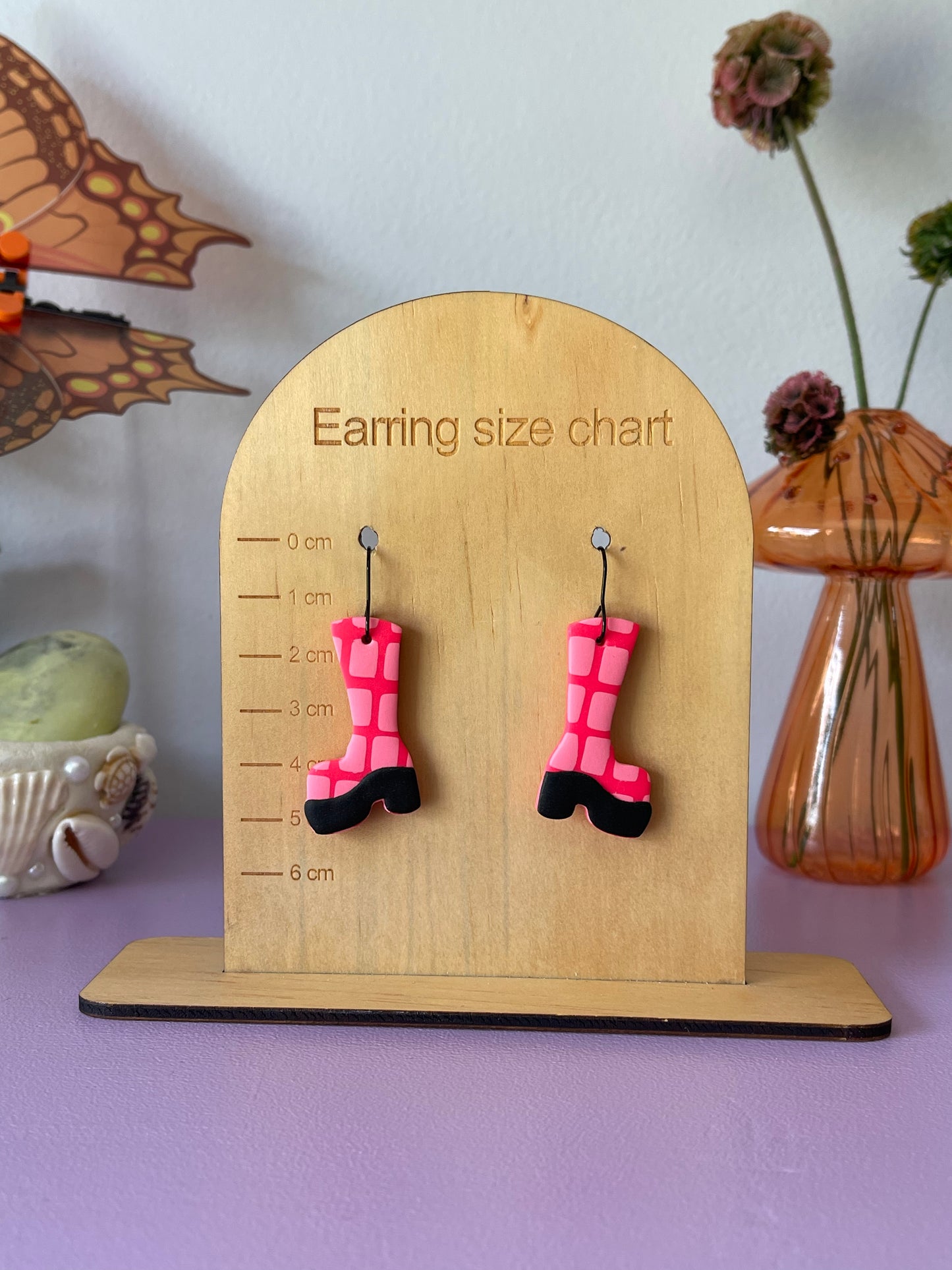 'Pixel Pink' Boot Dangle