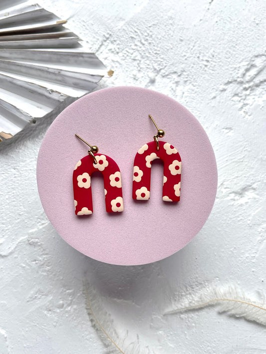 'Ivory Rose' Open Arch Dangle