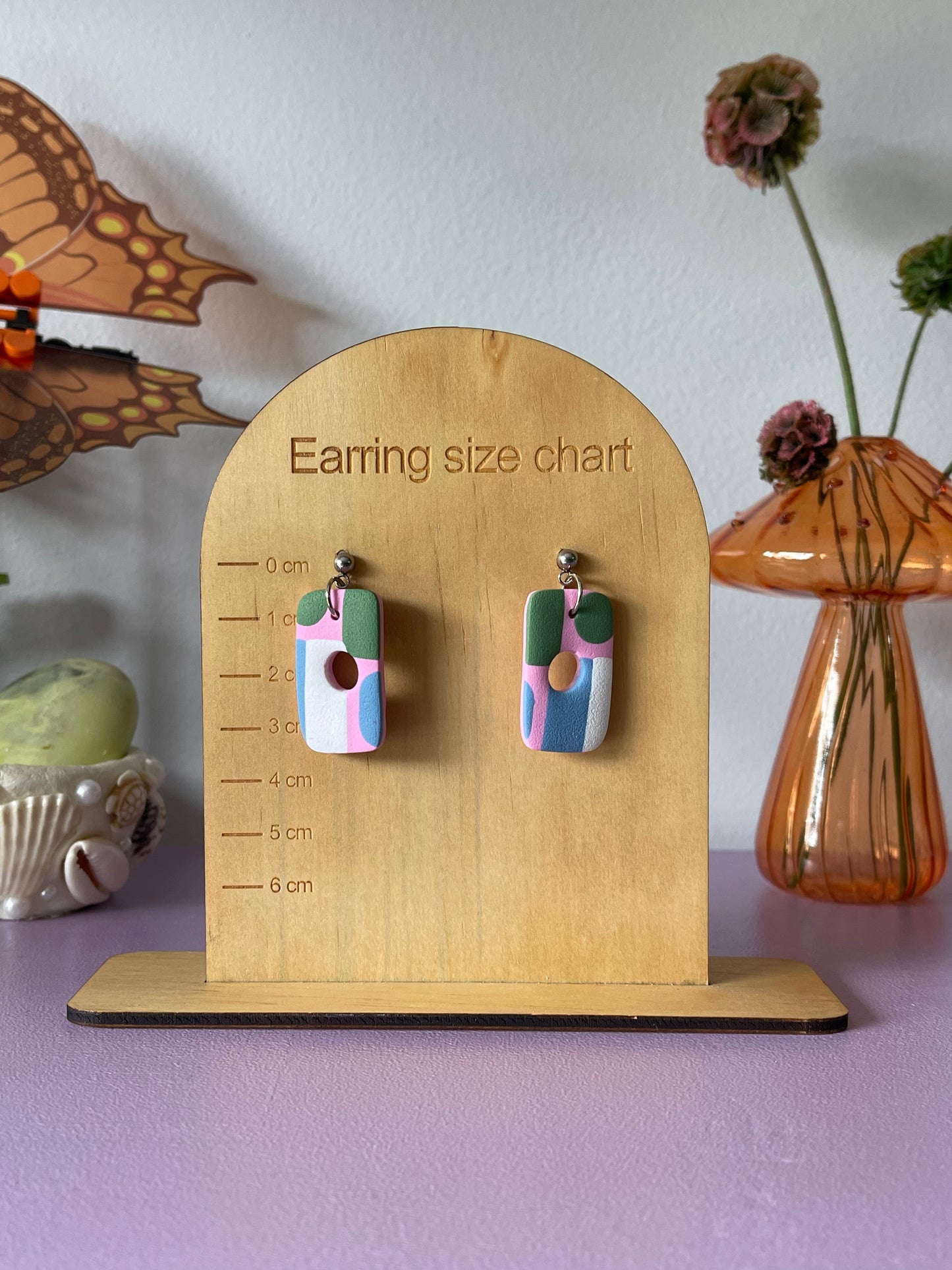 'Pastel Patch' Rectangle Dangle