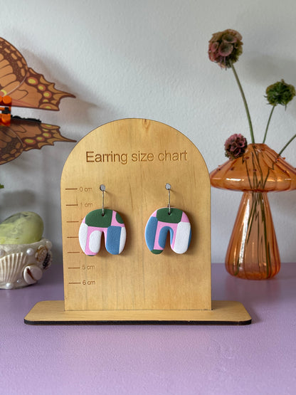 'Pastel Patch' Wide Arch Dangle