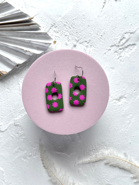 'Star Fern' Rectangle Dangle