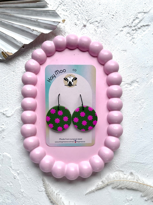 'Star Fern' Circle Dangle