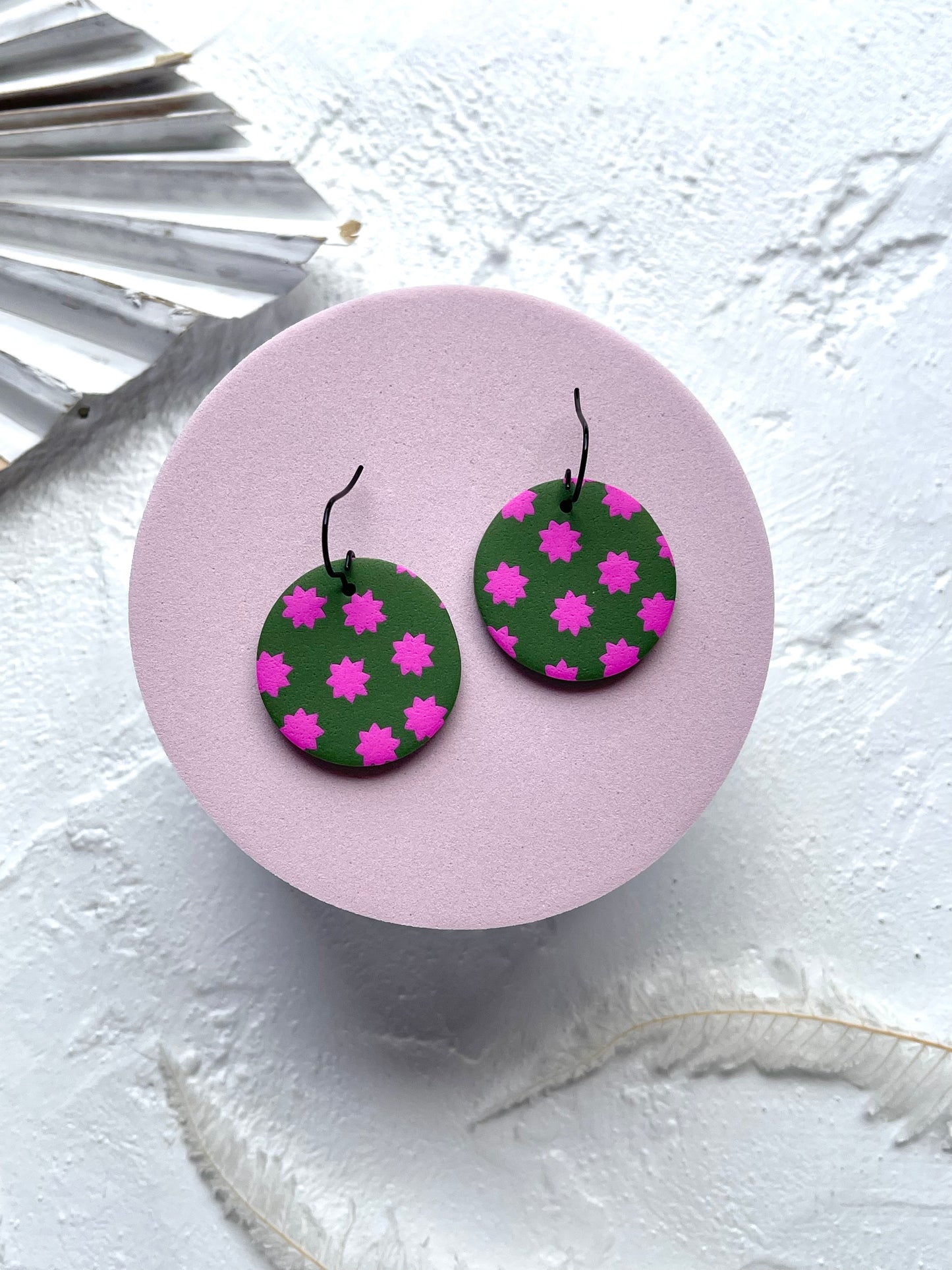 'Star Fern' Circle Dangle