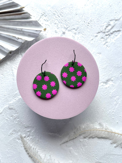 'Star Fern' Circle Dangle