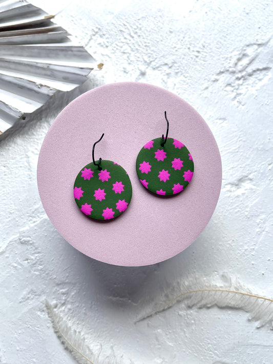 'Star Fern' Circle Dangle