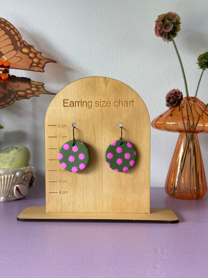 'Star Fern' Circle Dangle