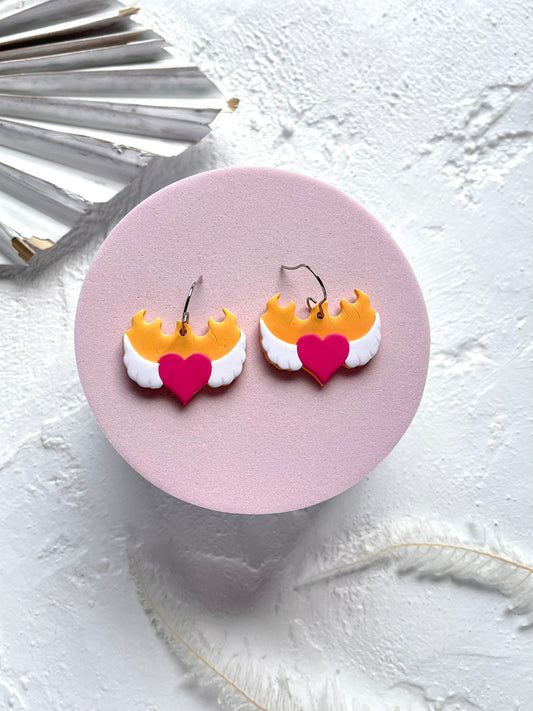 'Angel Flame' Dangle