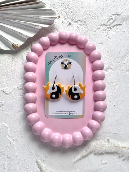 'Yin Yang Flame' Dangle