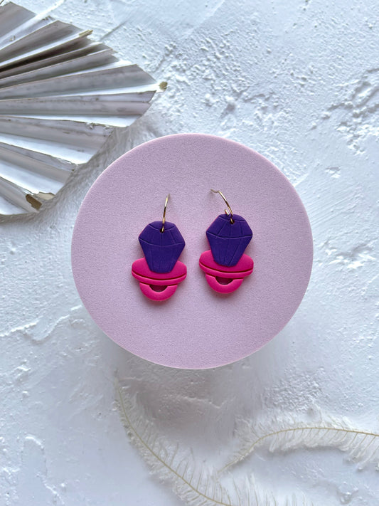 'Ring Pop' Purple Dangle