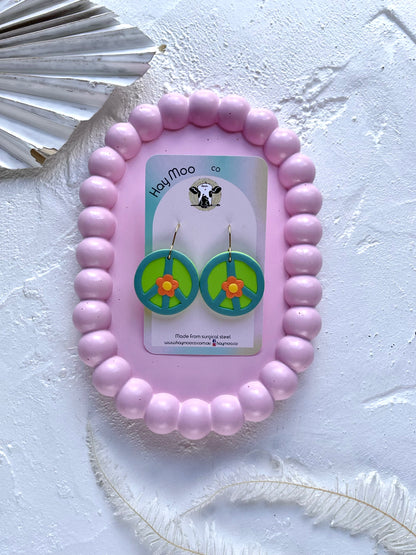'Peace Sign' Dangle